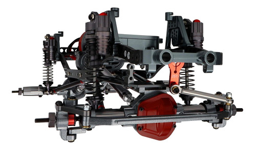 Eje Delantero A Escala 1:10 Con Base Servo Para Axial Scx10