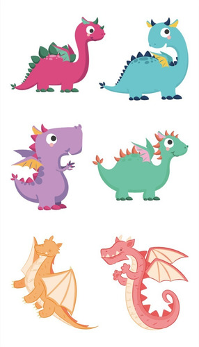 Imagen 4 de 10 de Tatuajes Temporales Tattoo Dinosaurio Pack X10 Souvenir