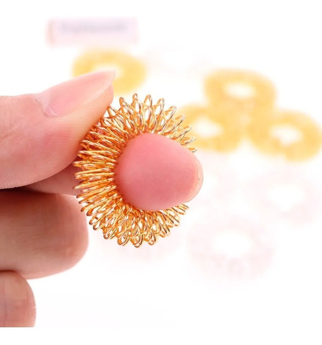 Imagen 5 de 10 de Anillo Sensorial Acero Antiestrés Juego Juguete Colores