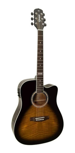 Imagem 1 de 5 de Violão acústico Giannini Performance GF-1D CEQ Agathis para destros tobacco sunburst verniz brilhante