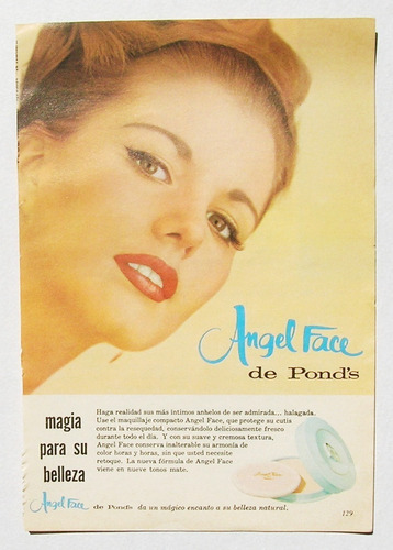 Angel Face De Pond's Publicidad Antigua Mexicana De 1964