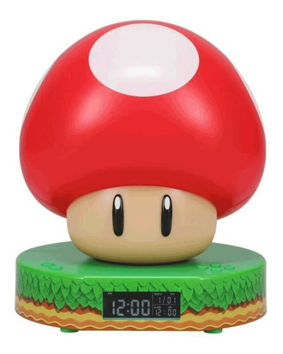 Reloj Despertador Digital Paladone Super Mario Original 