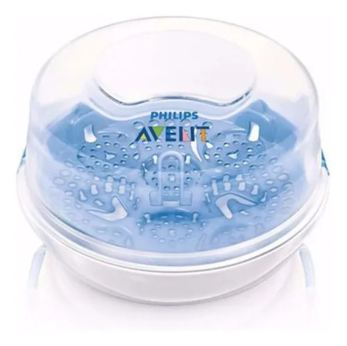 Biberones Natural y Esterilizador Philips Avent Azul 9pz