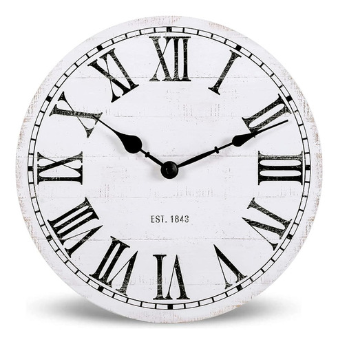~? Nikky Home 12  Reloj De Pared Vintage Granja Madera Funci