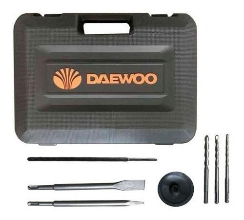 Imagen 3 de 3 de Rotomartillo Daewoo DARH24-80C negro y gris frecuencia de 50Hz/60Hz con 800W de potencia 110V/240V
