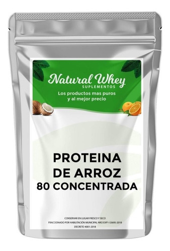 Proteína De Arroz Vegana Pura  1 Kilo  