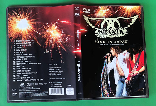 Dvd Aerosmith  Live In Japan  Usado Como Nuevo