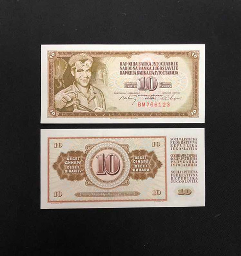 Imagen 3 de 3 de Yugoslavia - Europa - 10 Dinara - Año 1968 - Unc - P# 82 B