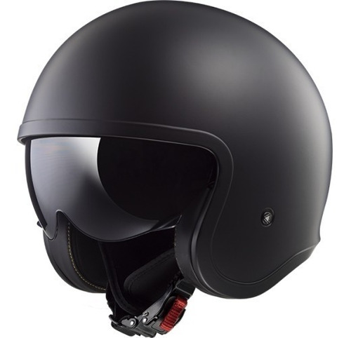 Casco Ls2 Of 599 Spitfire Mono Negro Mate La Cuadra Motos