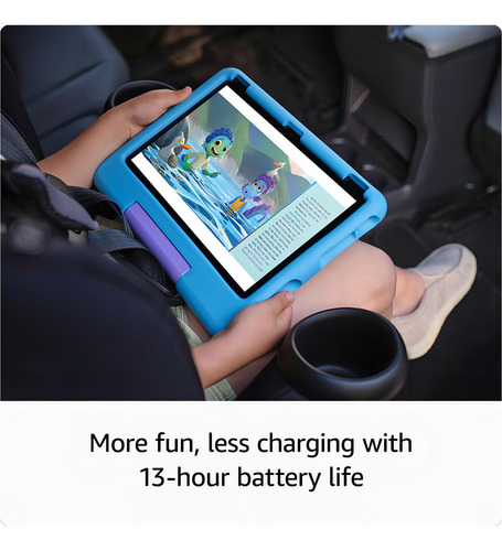 Tableta Amazon Fire 10 Kids: 2023 De 3 A 7 Años Brillante Pantalla Hd De 10.1 Con Contenido Sin Anuncios Y Controles Parentales Incluidos, Batería De 13 Horas, 32 Gb, Azul