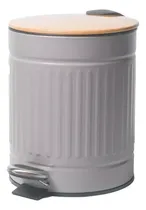 Comprar Papelera Redonda Y Pedal Basurero Baño Cocina Cesto Chico 5l