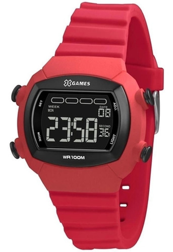 Relógio Xgames Feminino Rosa Quadrado Xlppd051 Pxrx