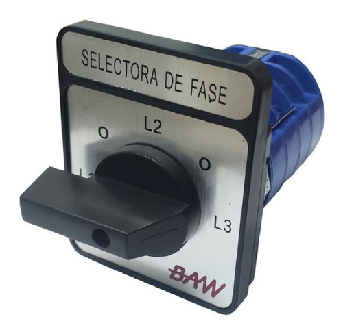 Selectora De Fase Baw 32a Trifasica Rotativa Con Neutro 