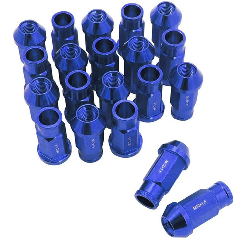 Tuercas Ruedas 12x1.5 Azul X20 Lug Nuts Jdm - Spa Turbo