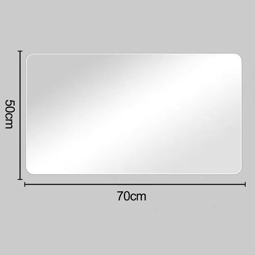 Banna Espejo Led Para Baño 50x70cm Touch 3 Modo Con Función Antiva, Espejo De Luz Ajustable, Antivaho,visualización De La Hora Y La Temperatura, A Prueba De Explosiones, Instalación Sencilla