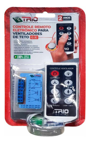 Controle Remoto P/ Ventilador Bivolt