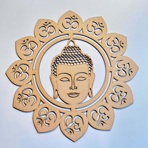 Mándala Buda Yoga Decoración De Pared 30cm