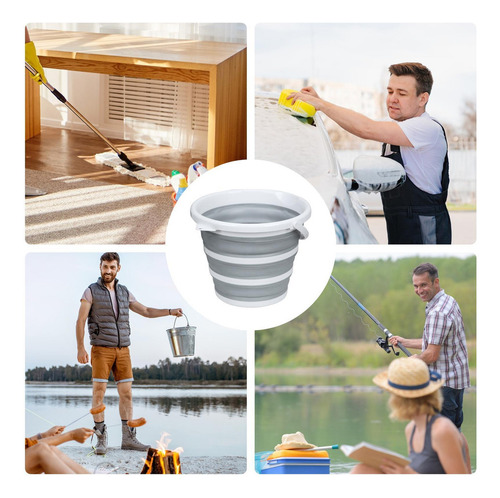 Li Cubo For Al Aire Libre Cubo De Agua Plegable Cubo De