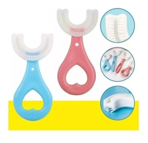 Cepillo Dientes Bebes Niño Niña Silicona Forma U Niños Niñas