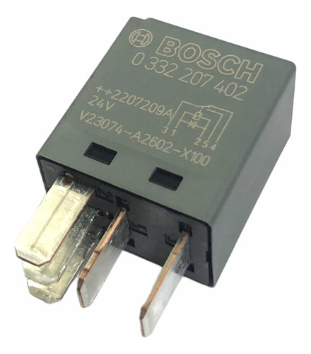 Micro Relevador Relay Universal Bosch 24v 30a 5 Terminales