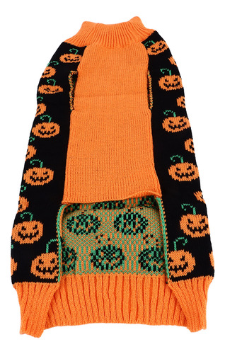 Suéter De Cuello Alto Para Perro De Halloween, Bonito Estamp