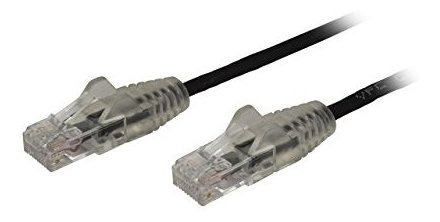 Cable Cat6 4.9 ft Conexion Color Negro Conector Rj45 Sin