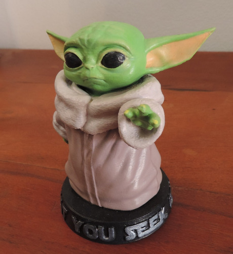 Figura Baby Yoda 9cm - The Mandalorian - Impresa En 3d 6ctas