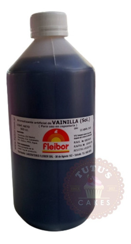 Esencia De Vainilla 500ml Repostería Fleibor