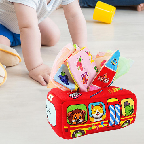 Juego De Caja De Pañuelos Sensorial Para Tirar 11 Pañuelos