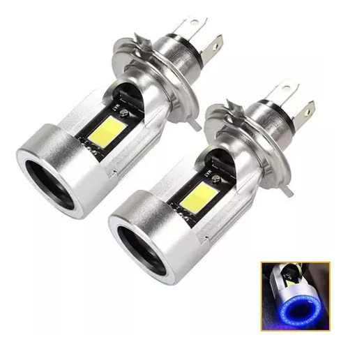 Luz Antiniebla Led Angel Eye H4 Para Motocicleta [u]