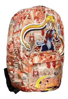 Mochila Sailor Moon Luna Anime Backpack Escolar Primaria