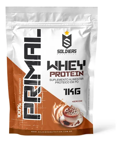 Whey Protein Primal 1kg - Soldiers Nutrition Sabor Mocaccino