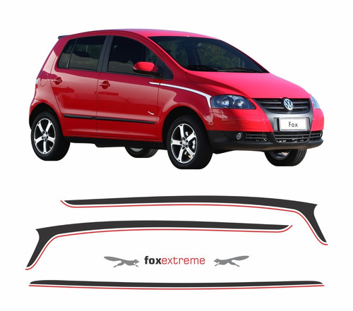 Kit Adesivo Volkswagen Fox Extreme 2008 Completo + Cores