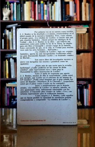 La Rebelión De Lucifer - J J Benitez - Atelierdelivre (Usado)