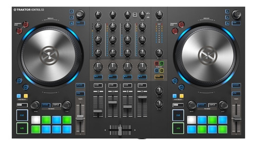 Controlador Dj Native Instruments Traktor Kontrol S3 Negro De 4 Canales