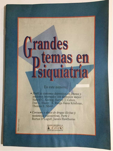 Grandes Temas En Psiquiatría-síntomas Depresivos -drogas