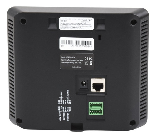 Zkteco Control De Acceso Y De Asistencia Mb160id Mb160 Adms Negro