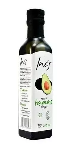 Inés Aceite de Aguacate Extra Virgen, 250 Ml : : Alimentos y  Bebidas