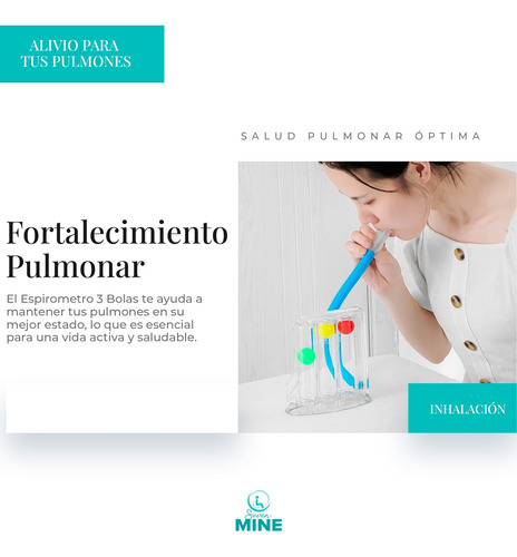 Espirometro 3 Bolas Ip003: Ejercitador Pulmonar Respira