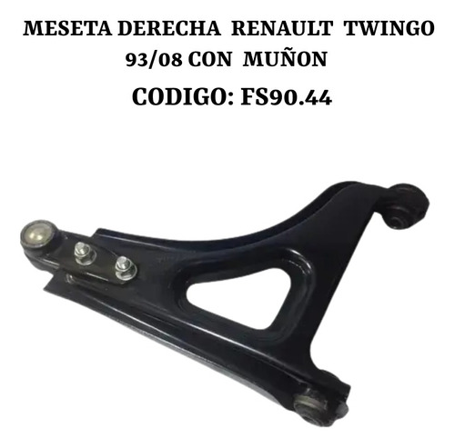 Meseta Derecha Renault Twingo 93/08 Con  Muñon 