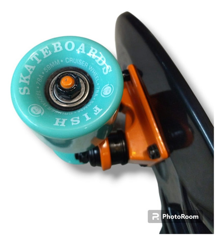 Patineta Penny Profesional Negro Rojo, 22 Pulgadas