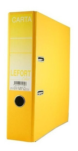 Registrador Lefort 1530 Ojillo Rado Carta Amarillo S/ind /vc