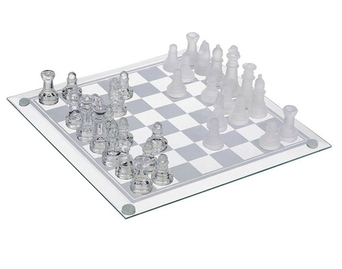 Ajedrez Cristal Tablero 25x25cm Ajedrez Juego De Mesa Nuevo