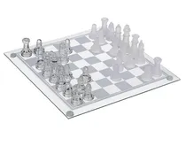 Comprar Ajedrez Cristal Vidrio 25x25 Ajedrez Juego De Mesa Promo