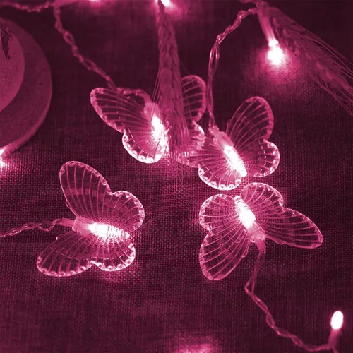 Luces De Cortina De Mariposa Decorman, 49 Pies 48 Led Usb 8