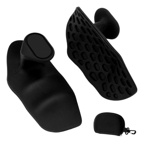 Black Weightlifting Grip Pads