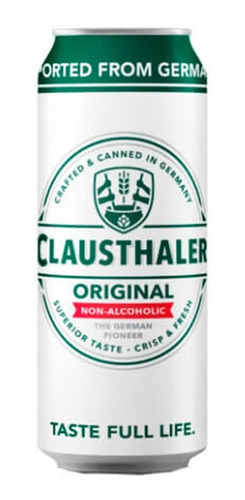 Cerveza Clausthaler Lata 500 Ml Sin Alcohol 