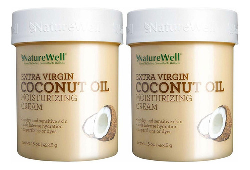 Naturewell Crema Hidratante De Aceite De Coco Extra Virgen,