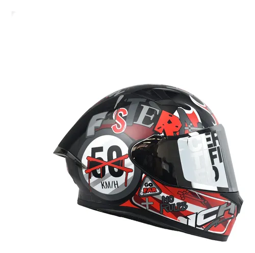 Casco Integral Ich 503 Ed Special No Rules Ngr M Rj Visor Sl