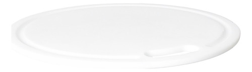 Tabla Para Picar Redonda De Cocina Profesional 40 Cm Color Blanco